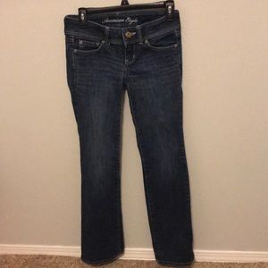 American Eagle boot legged jeans, size 0
